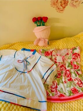 Tops  bundle Babydoll Colorful Floral Peplum Flowy Cicybell Resort SZ L NWT